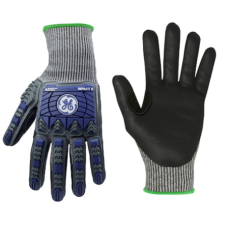 Ge 18 Ga Foam Nitrile Tpr Impact A5 Glove S GG244SC